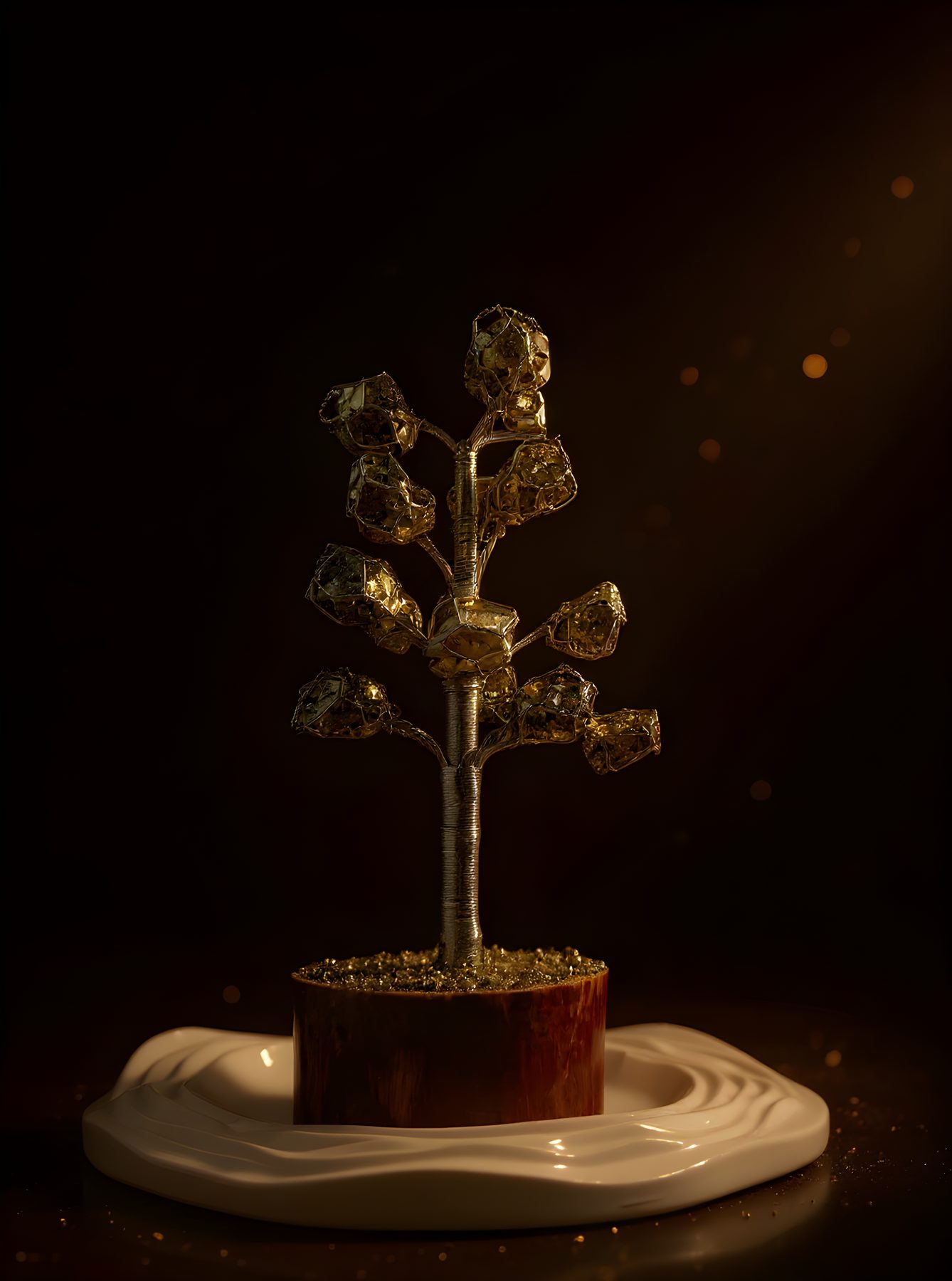 Pyrite Tree — Abundance, rooted.