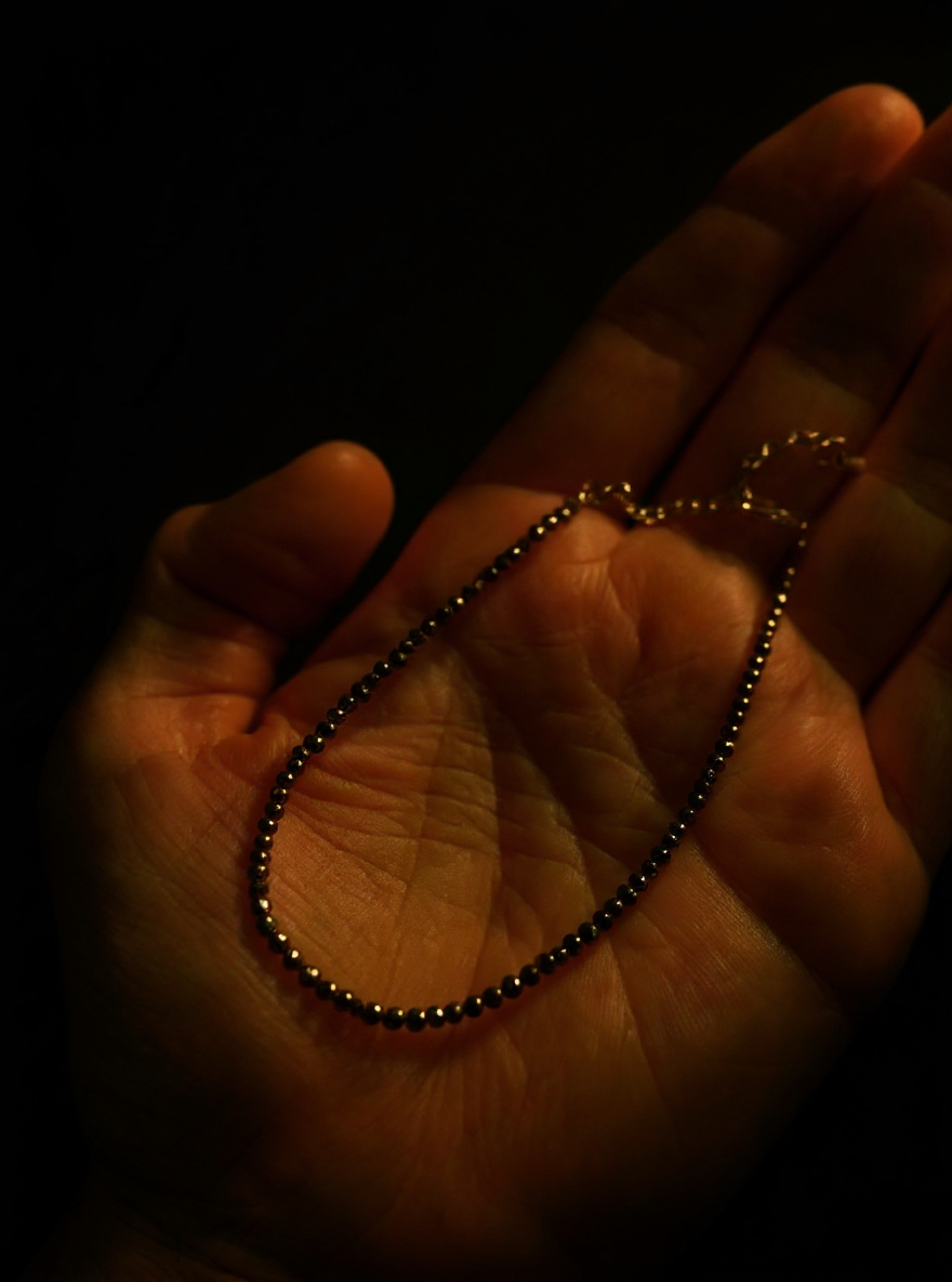 Pyrite Anklet — Wealth, worn daily.